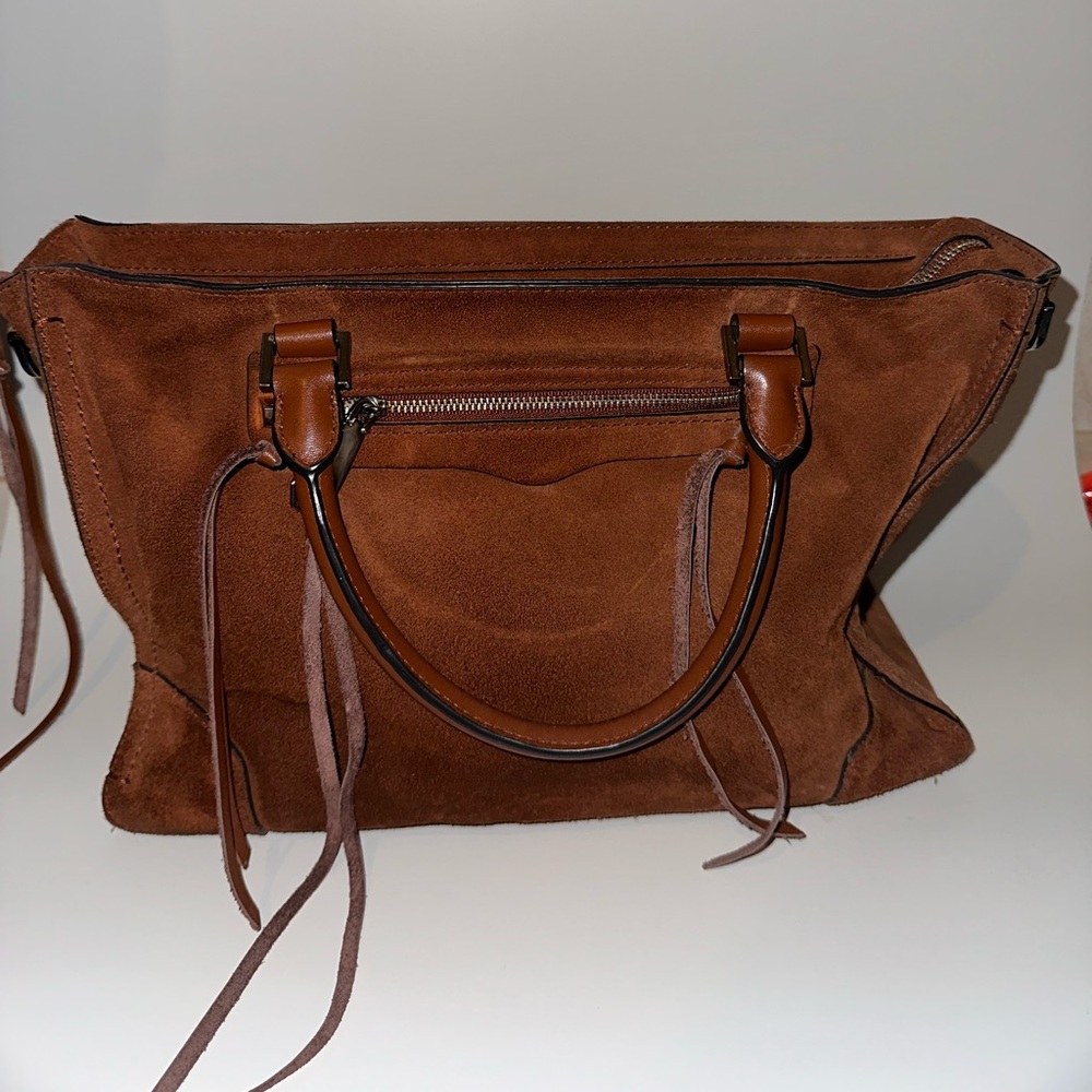 Rebecca Minkoff Brown Suede Fringe Satchel - Picture 2 of 2
